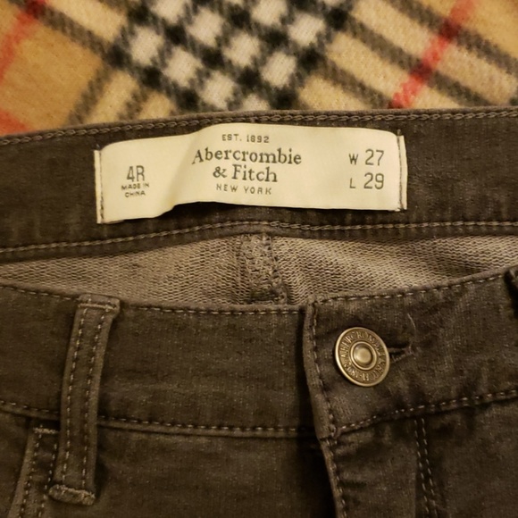 Abercrombie & Fitch size 4 gray cotton jeans - Picture 3 of 3